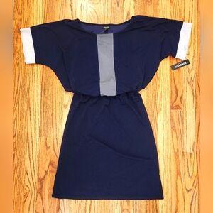 Forever 21 Navy and Gray Dress, New